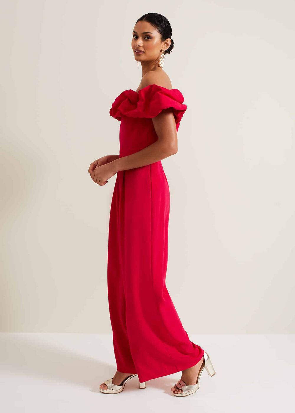 Mallory Ruffle Jumpsuit - Pink