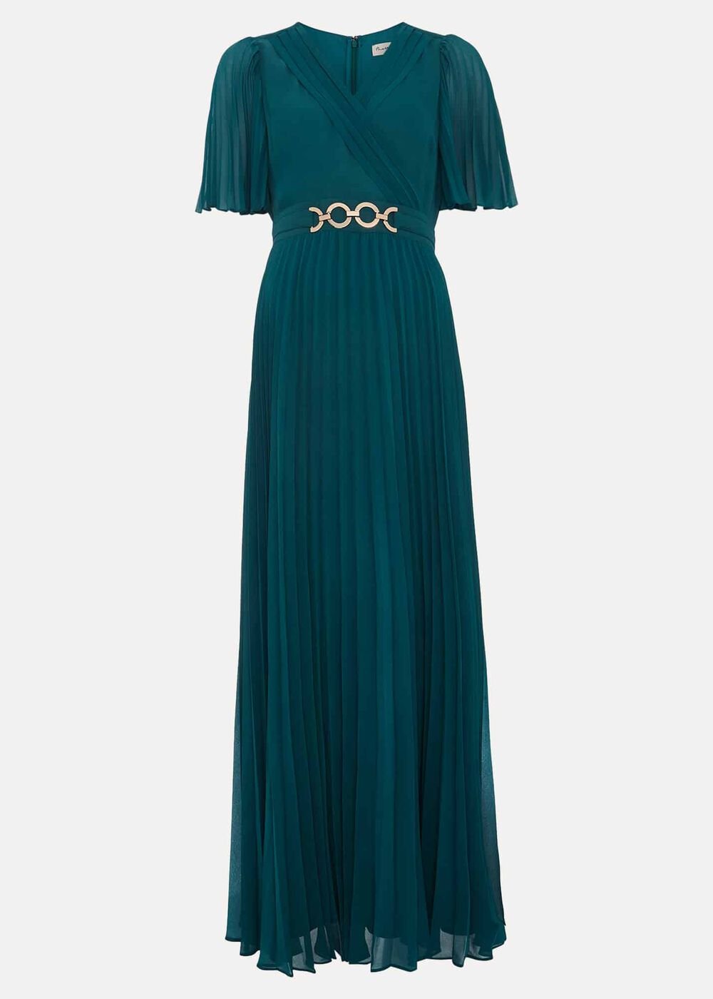 Yasmina Pleated Maxi Dress - Green