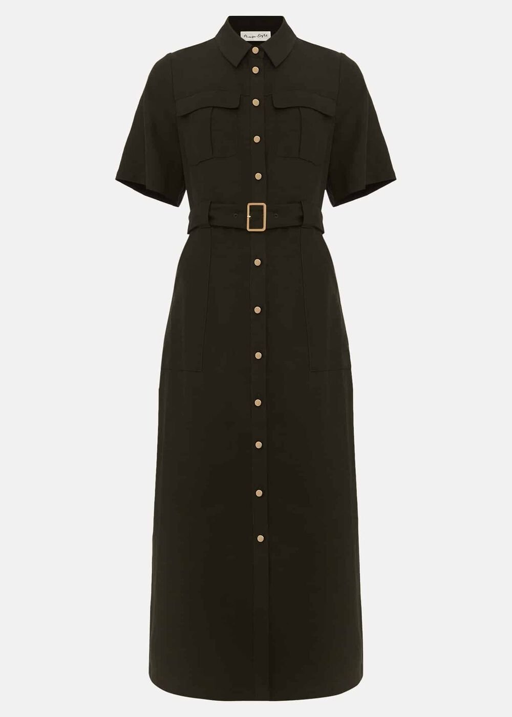 Willow Midi Utility Dress - Green