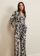 Constance Geo Jumpsuit - Black