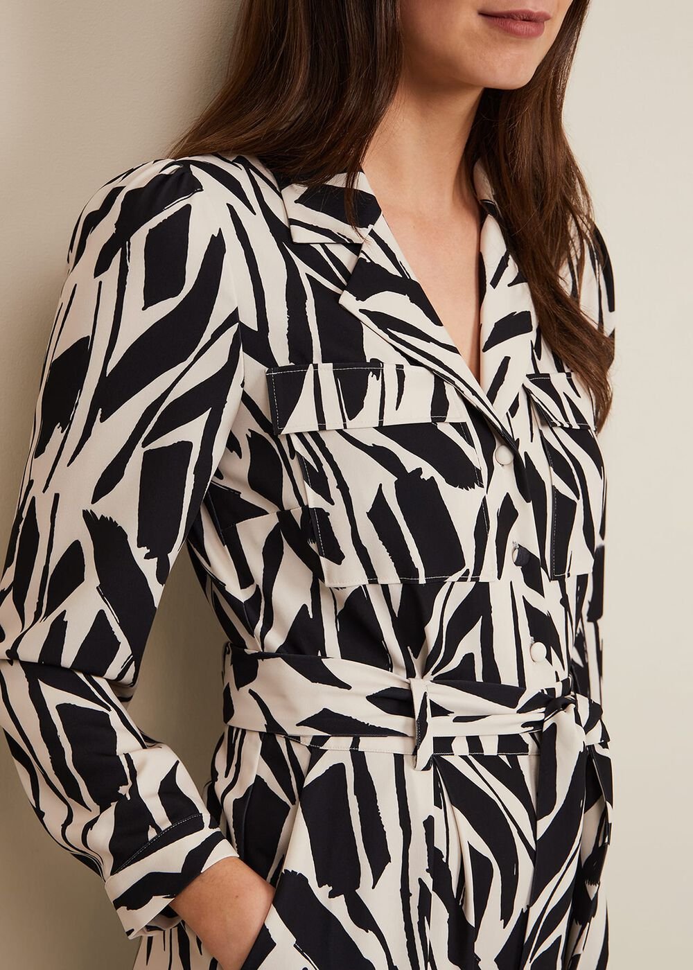 Constance Geo Jumpsuit - Black