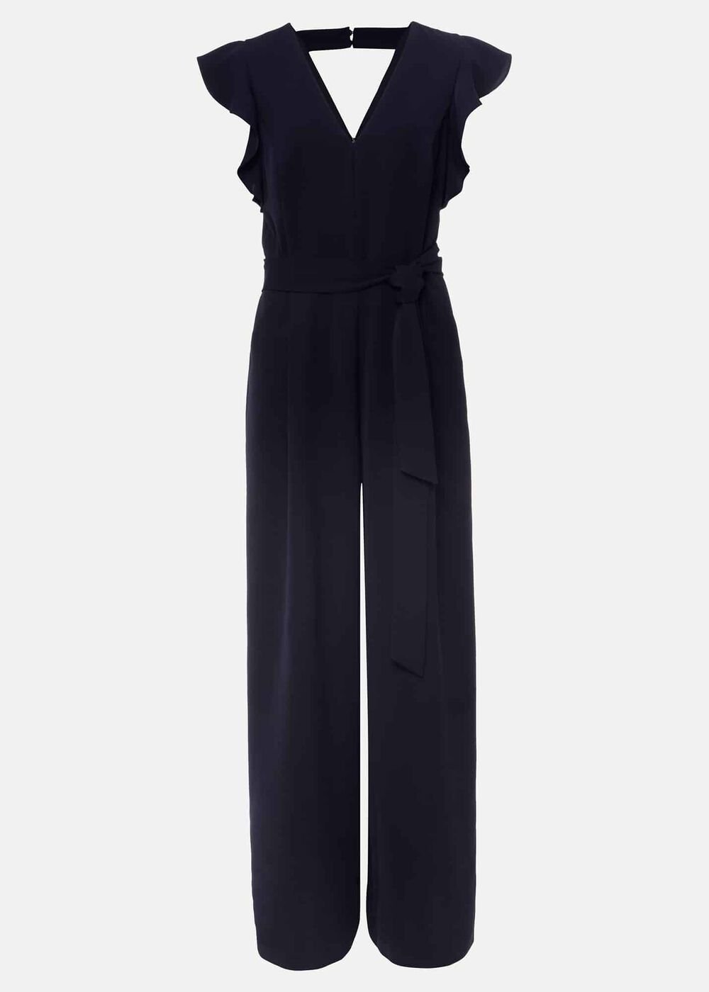 Petite Kallie Frill Jumpsuit - Navy