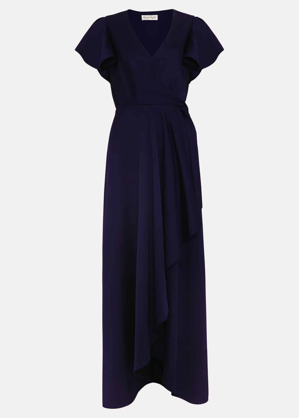 Arabella Satin Maxi Dress - Navy