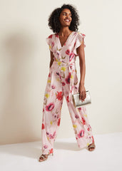 Rhiannon Sequin Printed Jumpsuit - Multi-Coloured