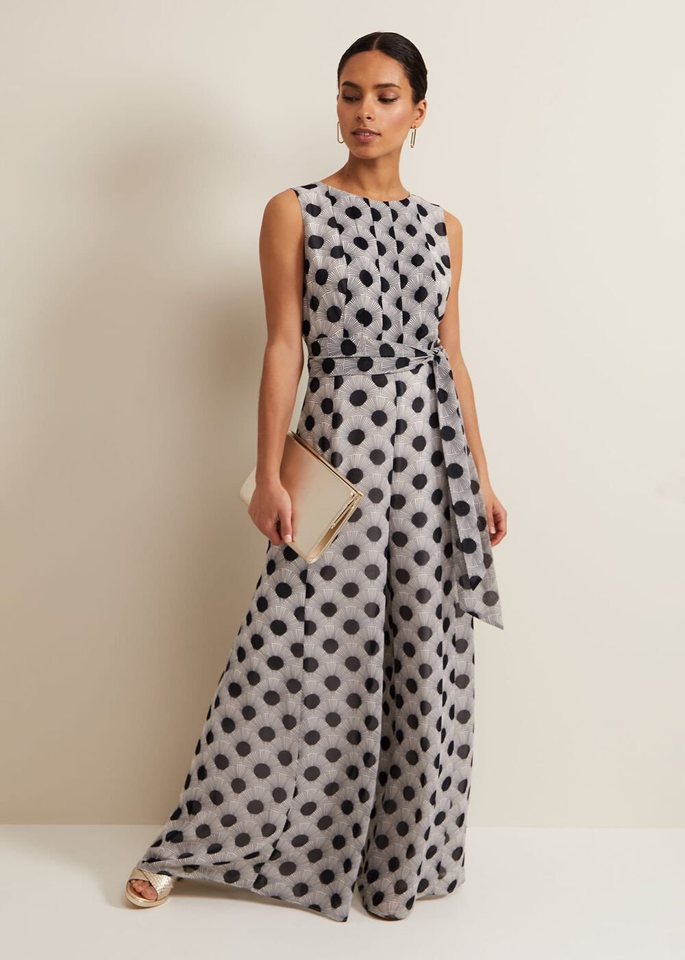 Petite Janine Print Jumpsuit - Multi-Coloured