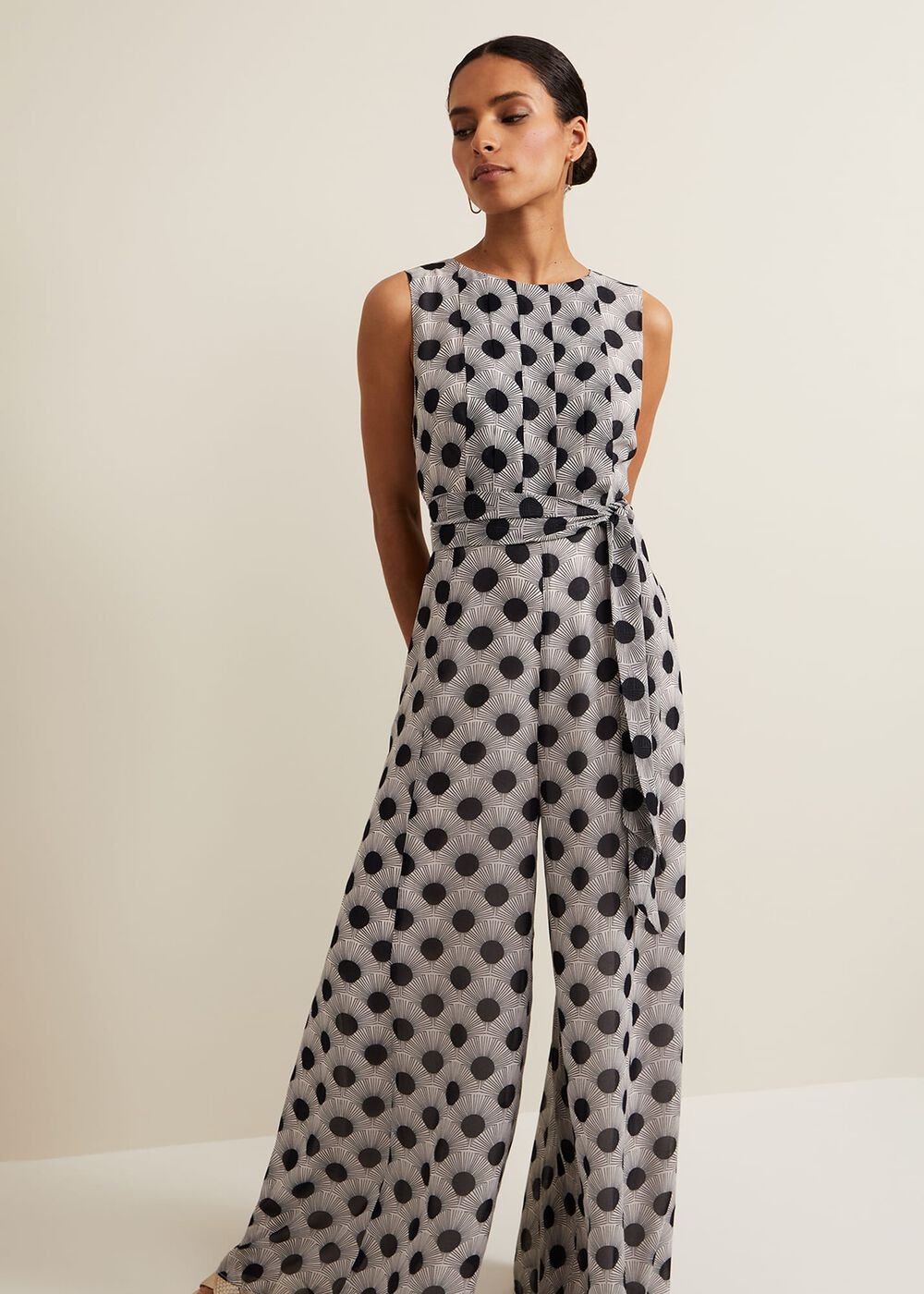 Petite Janine Print Jumpsuit - Multi-Coloured