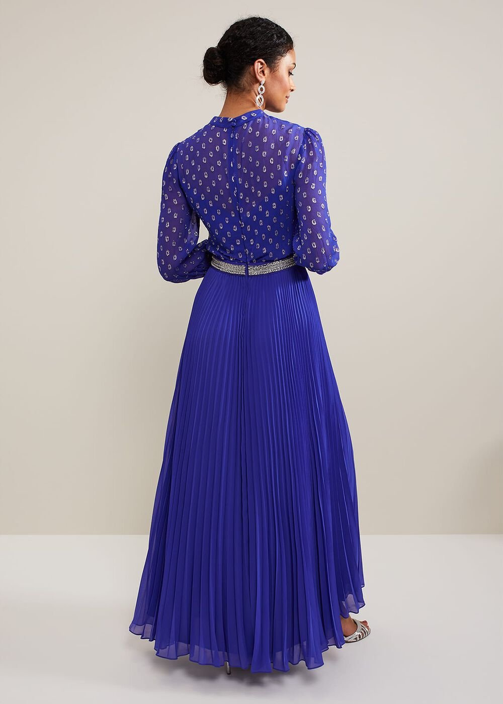 Charley Fil Coupe Maxi Dress - Purple