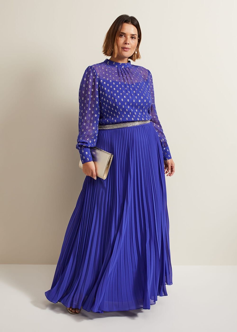 Charley Fil Coupe Maxi Dress - Purple
