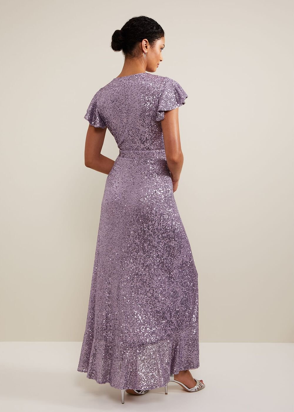 Carina Sequin Maxi Dress - Purple