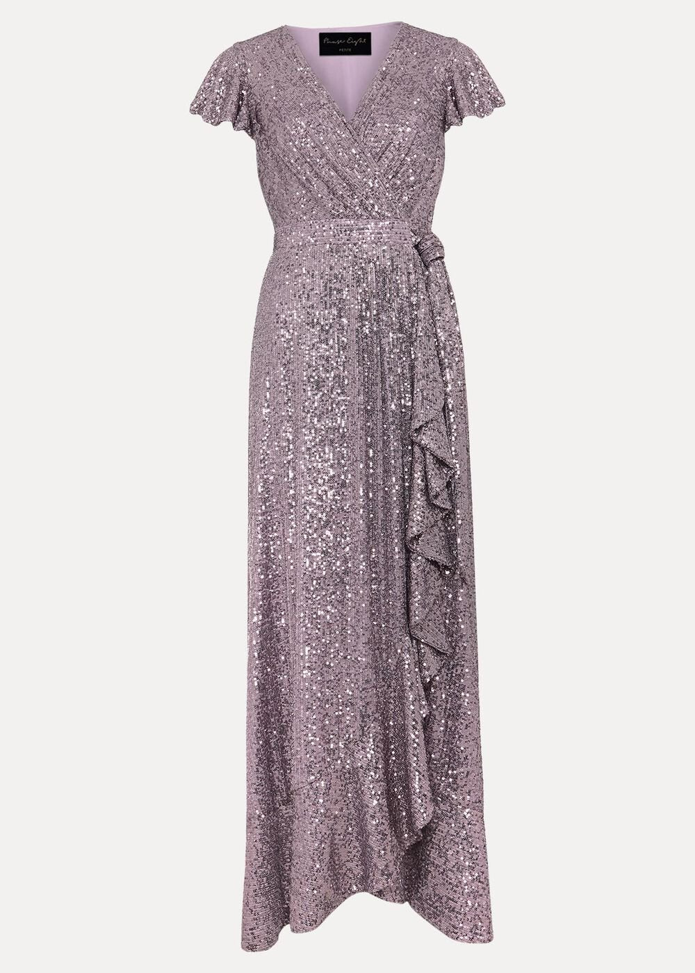 Petite Carina Sequin Maxi Dress - Purple