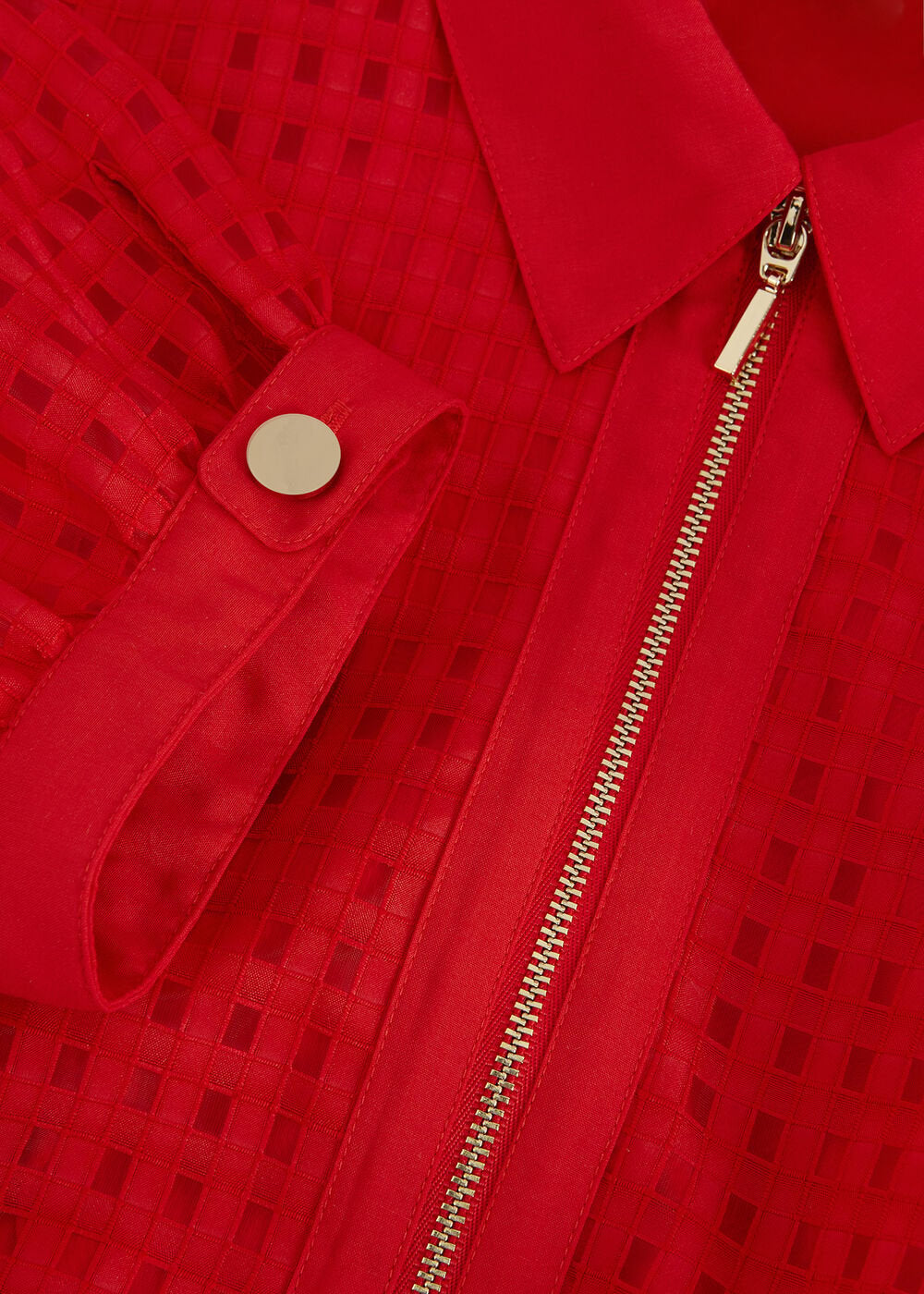 Carey Check Dress - Red