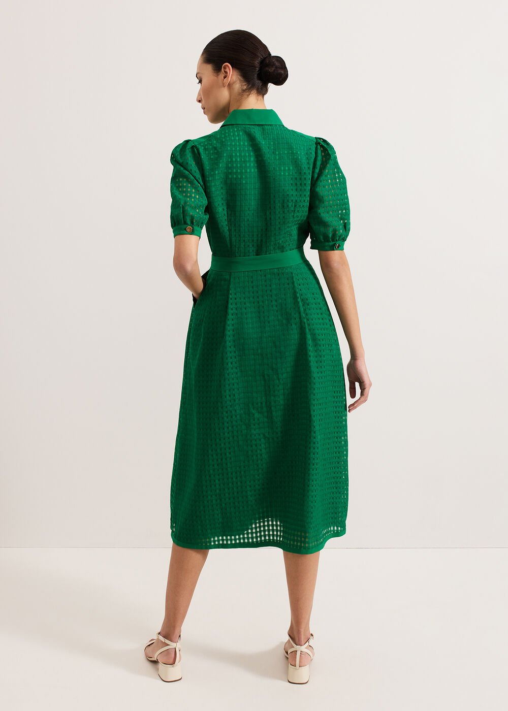 Carey Check Dress - Green