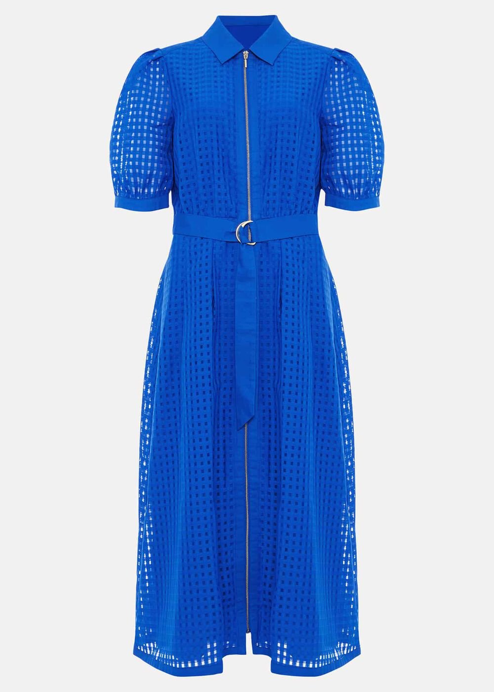 Carey Check Dress - Blue