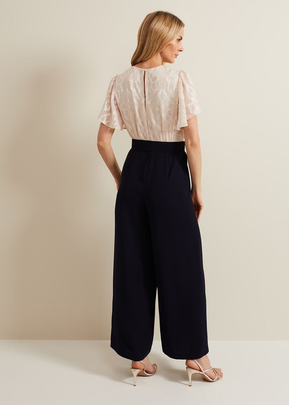 Carolyn Burnout Jumpsuit - Multi-Coloured