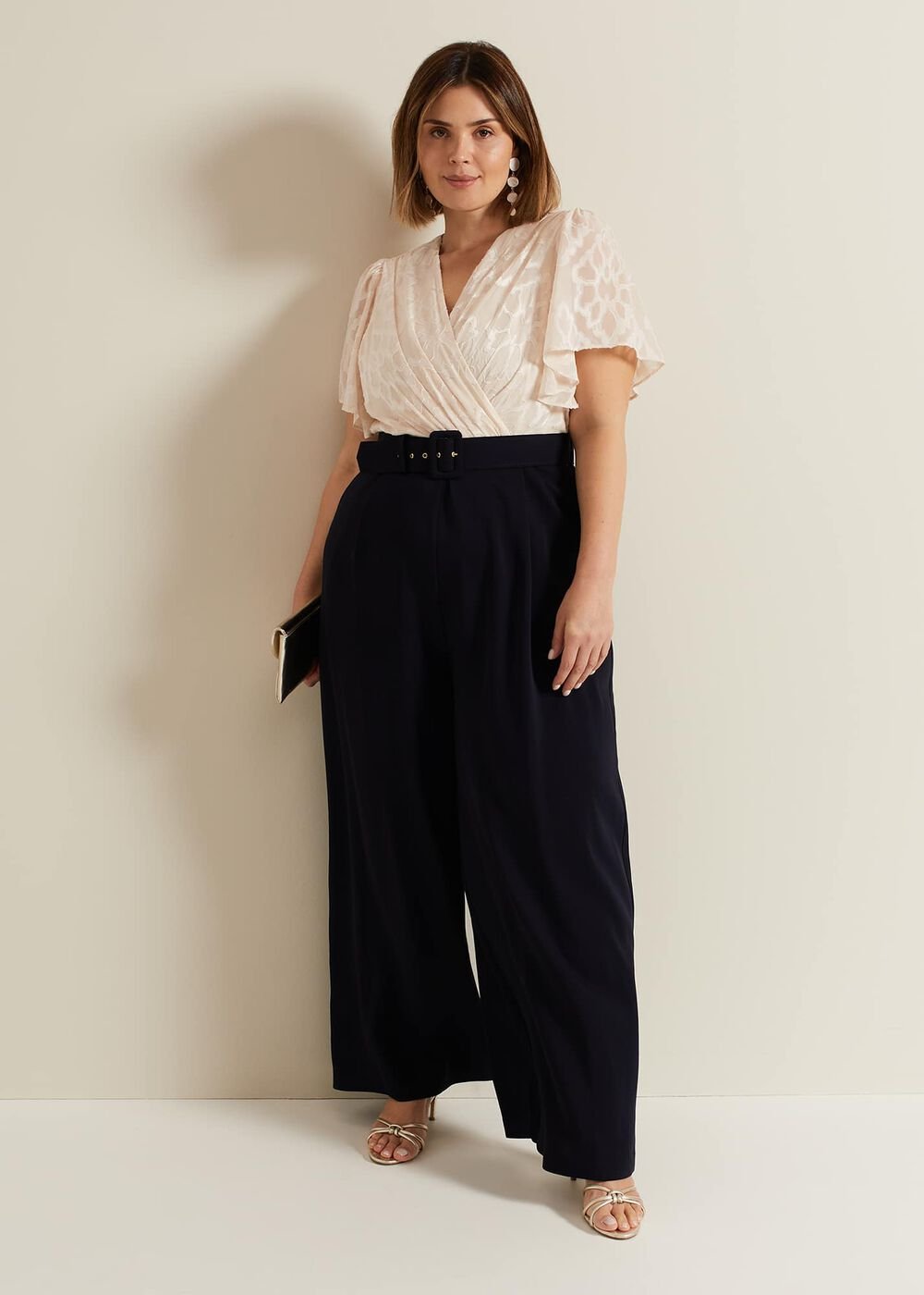 Carolyn Burnout Jumpsuit - Multi-Coloured