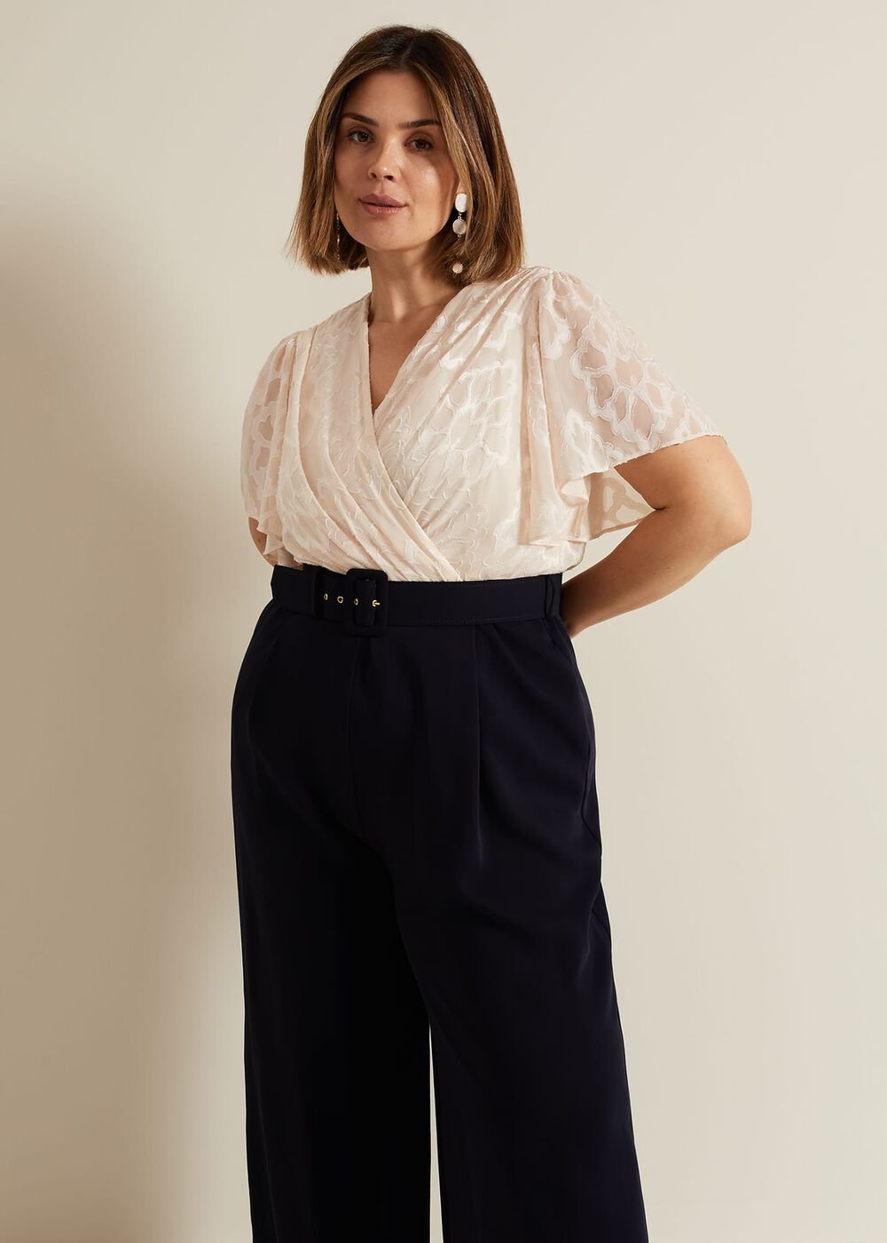Carolyn Burnout Jumpsuit - Multi-Coloured