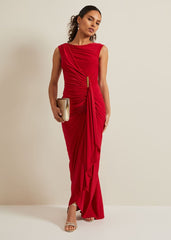 Petite Donna Maxi Dress - Red