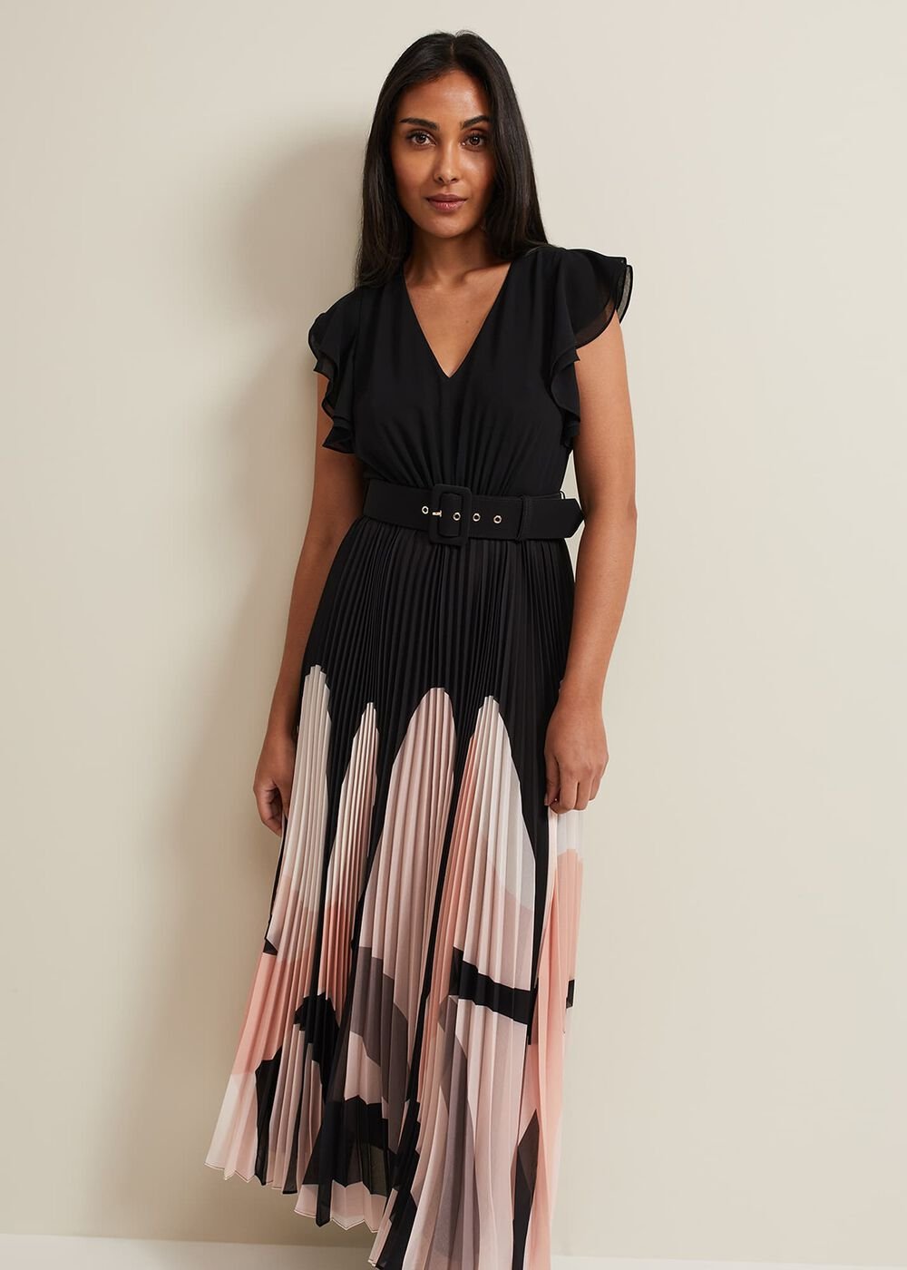 Petite Isla Printed Skirt Maxi Dress - Multi-Coloured