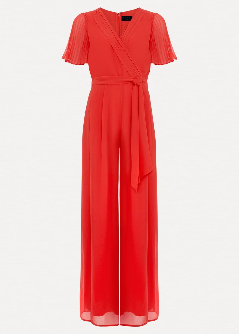 Petite Kendall Pleat Jumpsuit - Orange