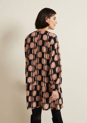 Penele Spot Swing Dress - Black/Multi