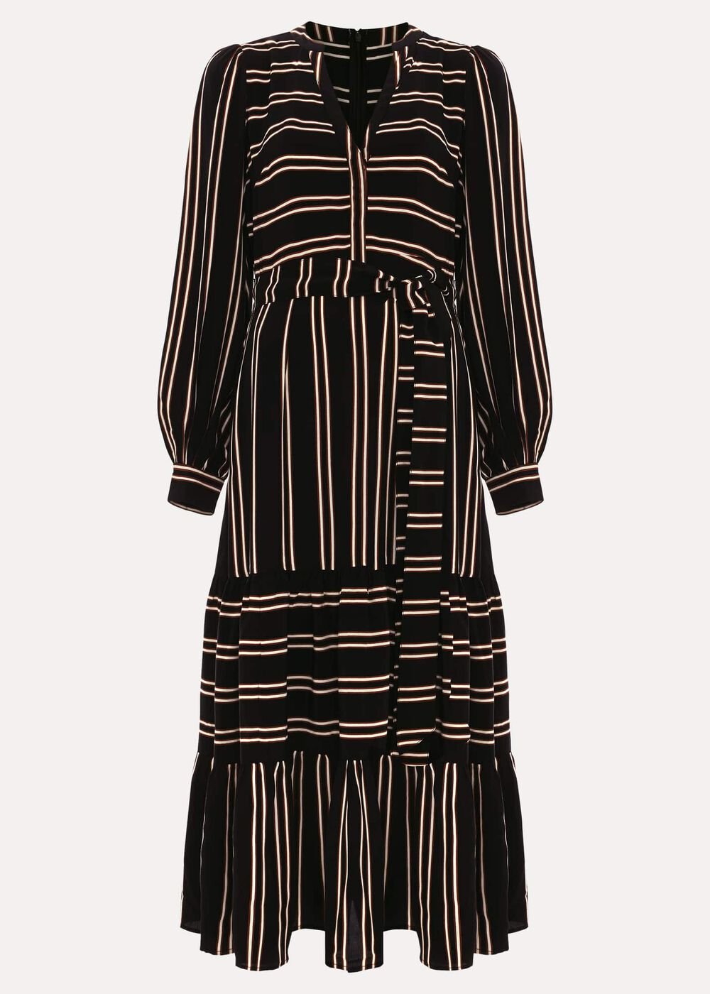 Petite Laura Midaxi Dress - Black/Multi