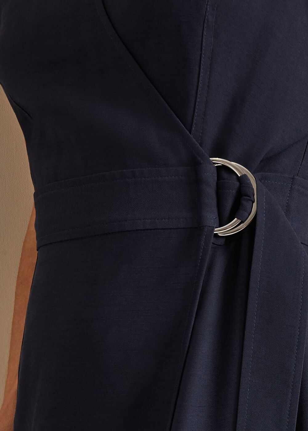 Liv Wrap Midi Dress - Navy