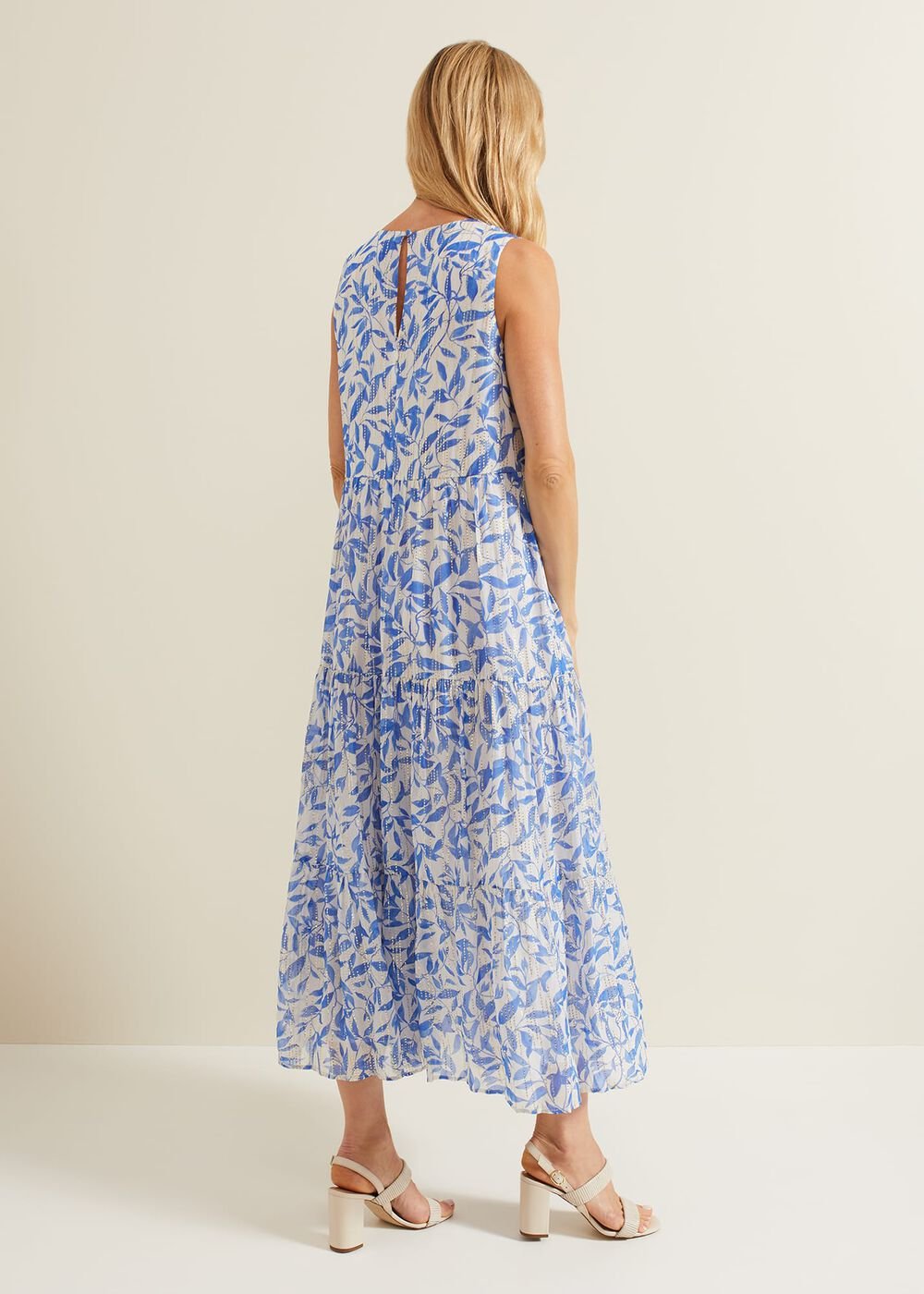 Sharron Sleeveless Midi Dress - Navy