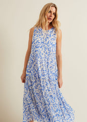Sharron Sleeveless Midi Dress - Navy