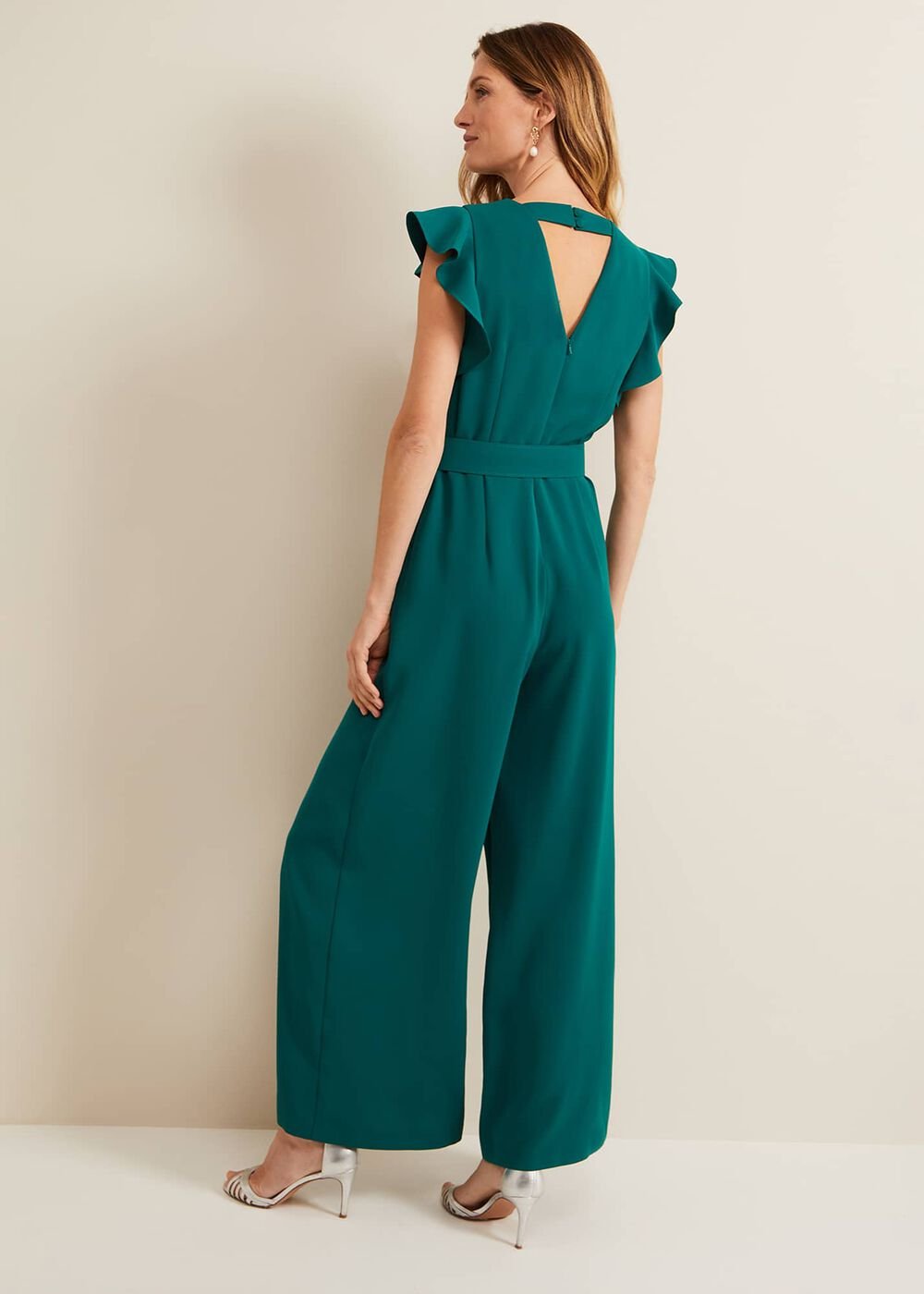 Kallie Belted Jumpsuit - Green