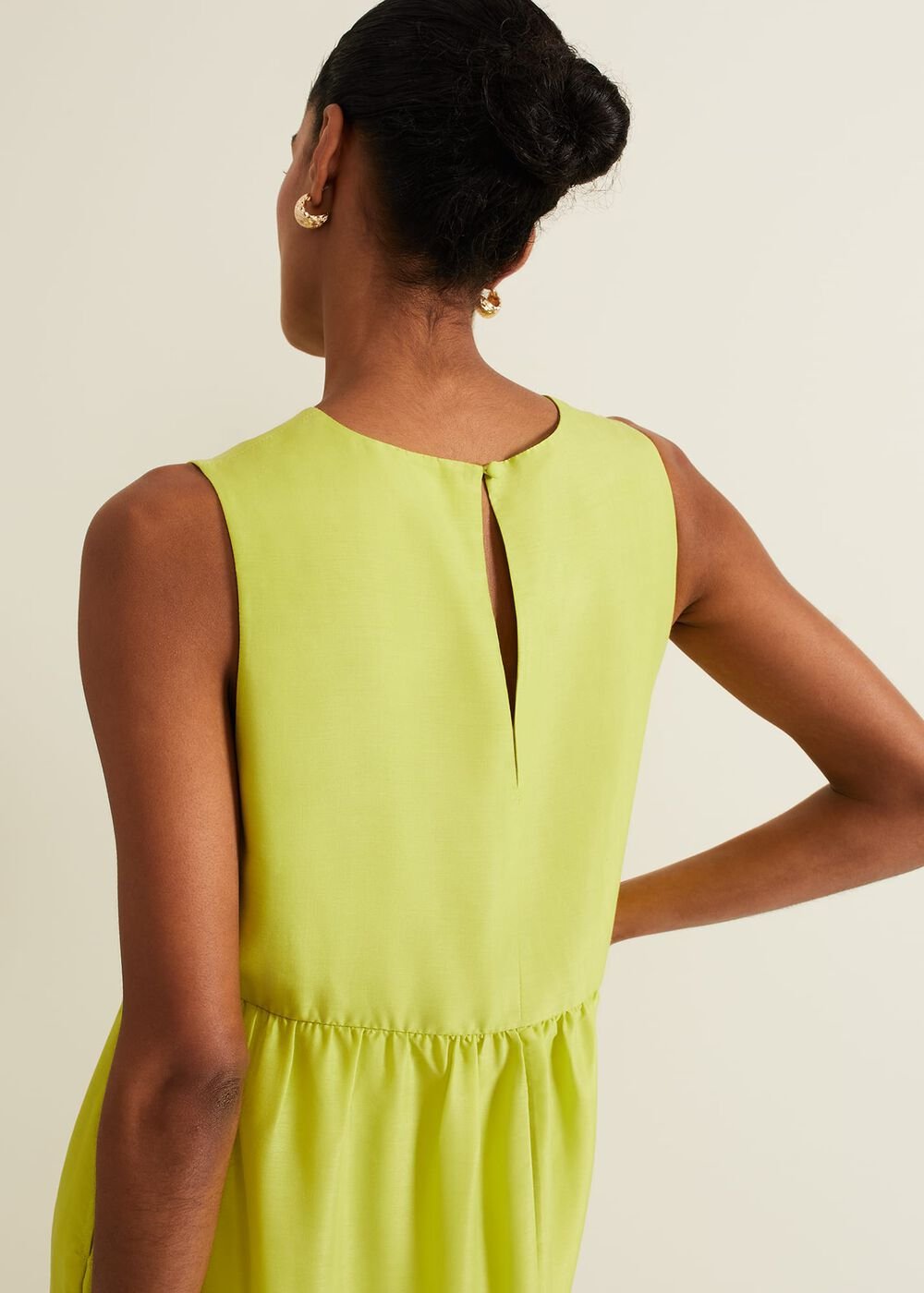 Sara Tiered Maxi Dress - Lime