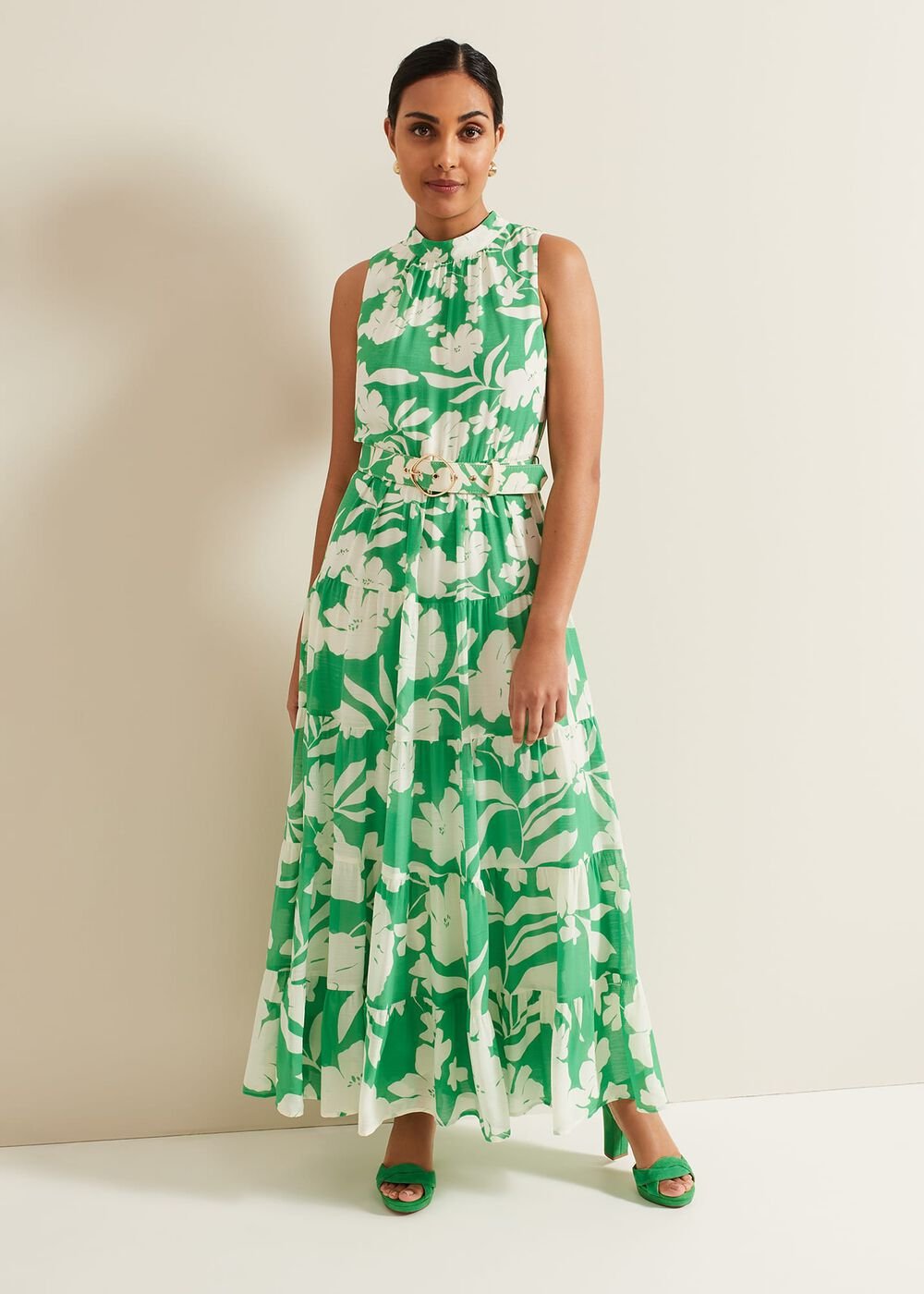 Petite Kara Print Maxi Dress - Multi-Coloured