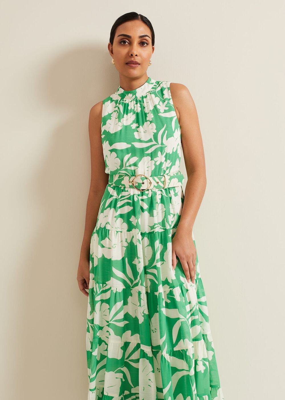 Petite Kara Print Maxi Dress - Multi-Coloured