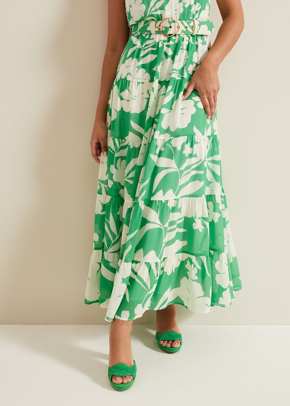 Petite Kara Print Maxi Dress - Multi-Coloured