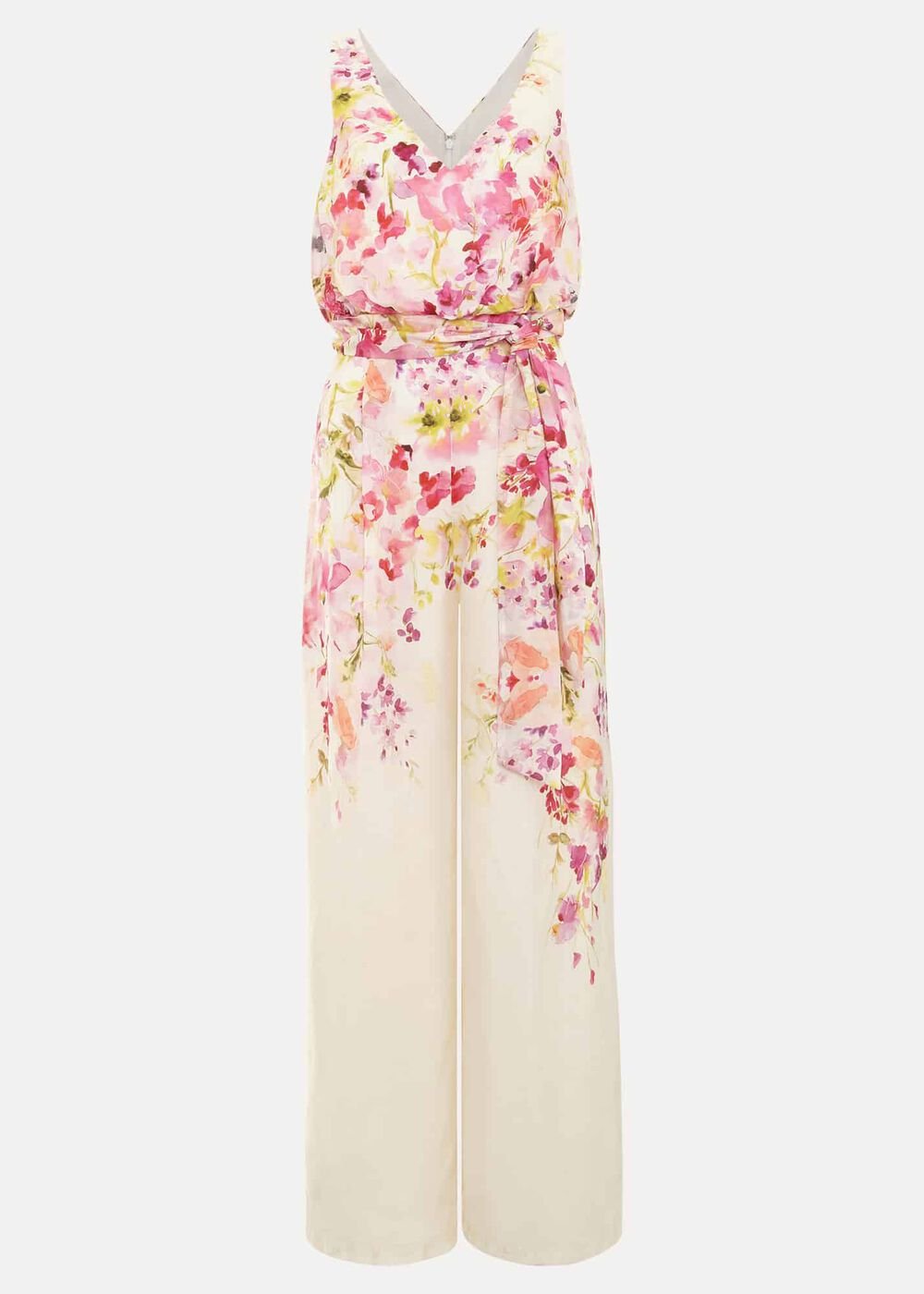 Ethel Floral Wide Leg Jumpsuit - Multi-Coloured