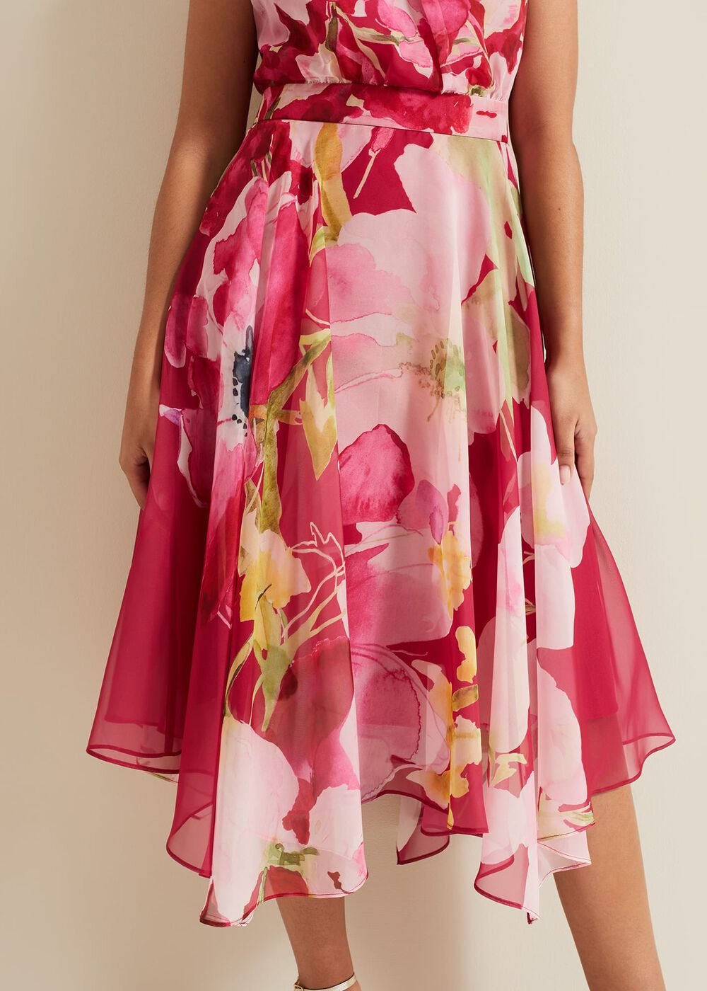 Petite Lucinda Floral Dress - Multi-Coloured