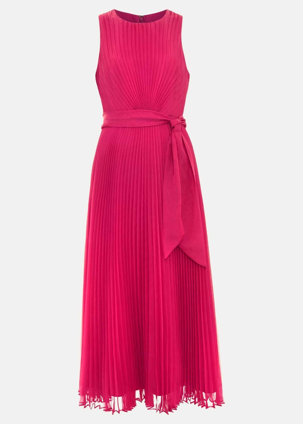 Simara Pleated Midi Dress - Pink
