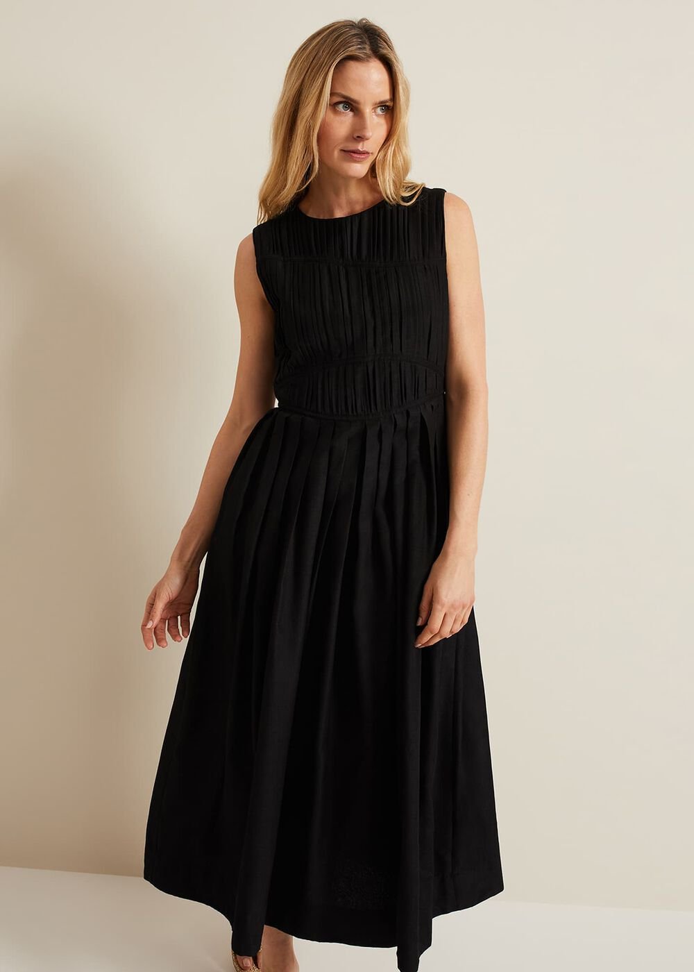 Nala Black Bodice Mini Dress - Black