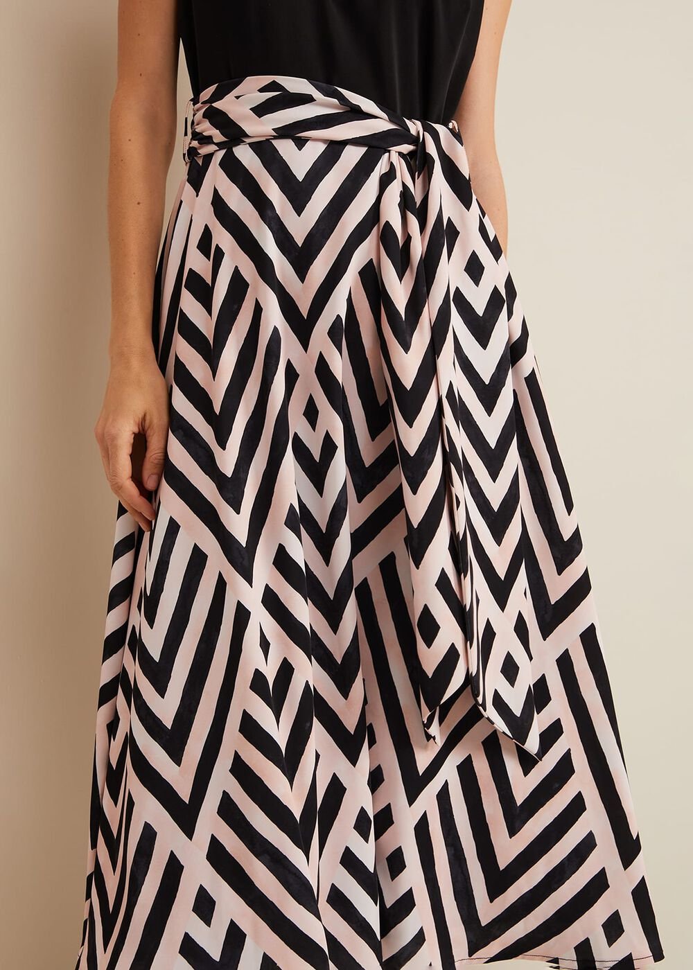 Alora Print Midi Dress - Multi-Coloured