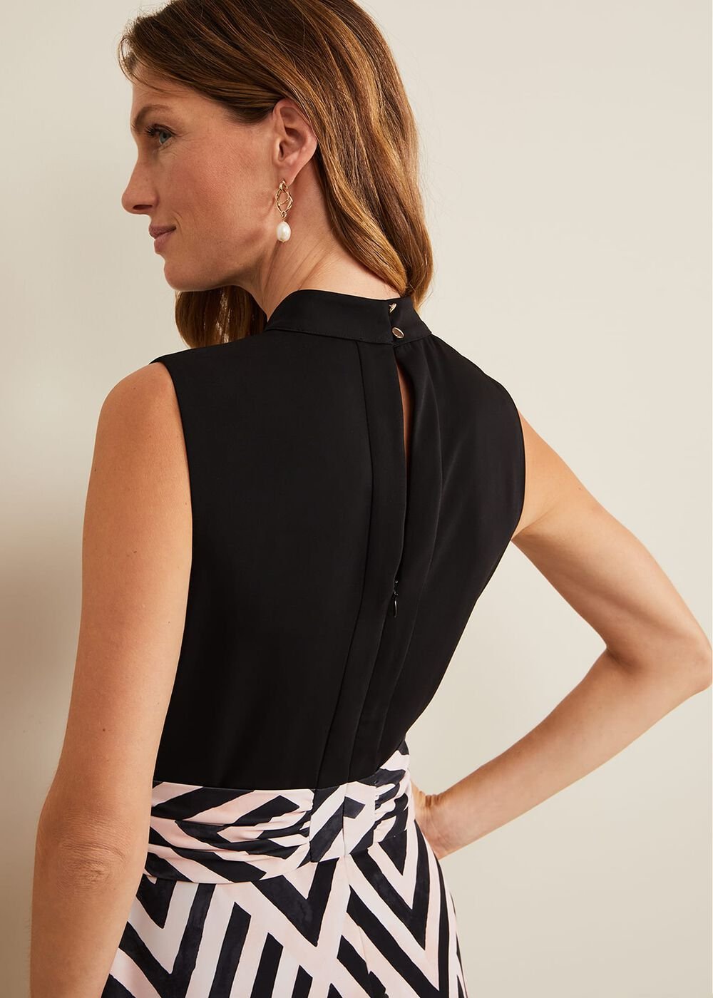 Alora Print Midi Dress - Multi-Coloured