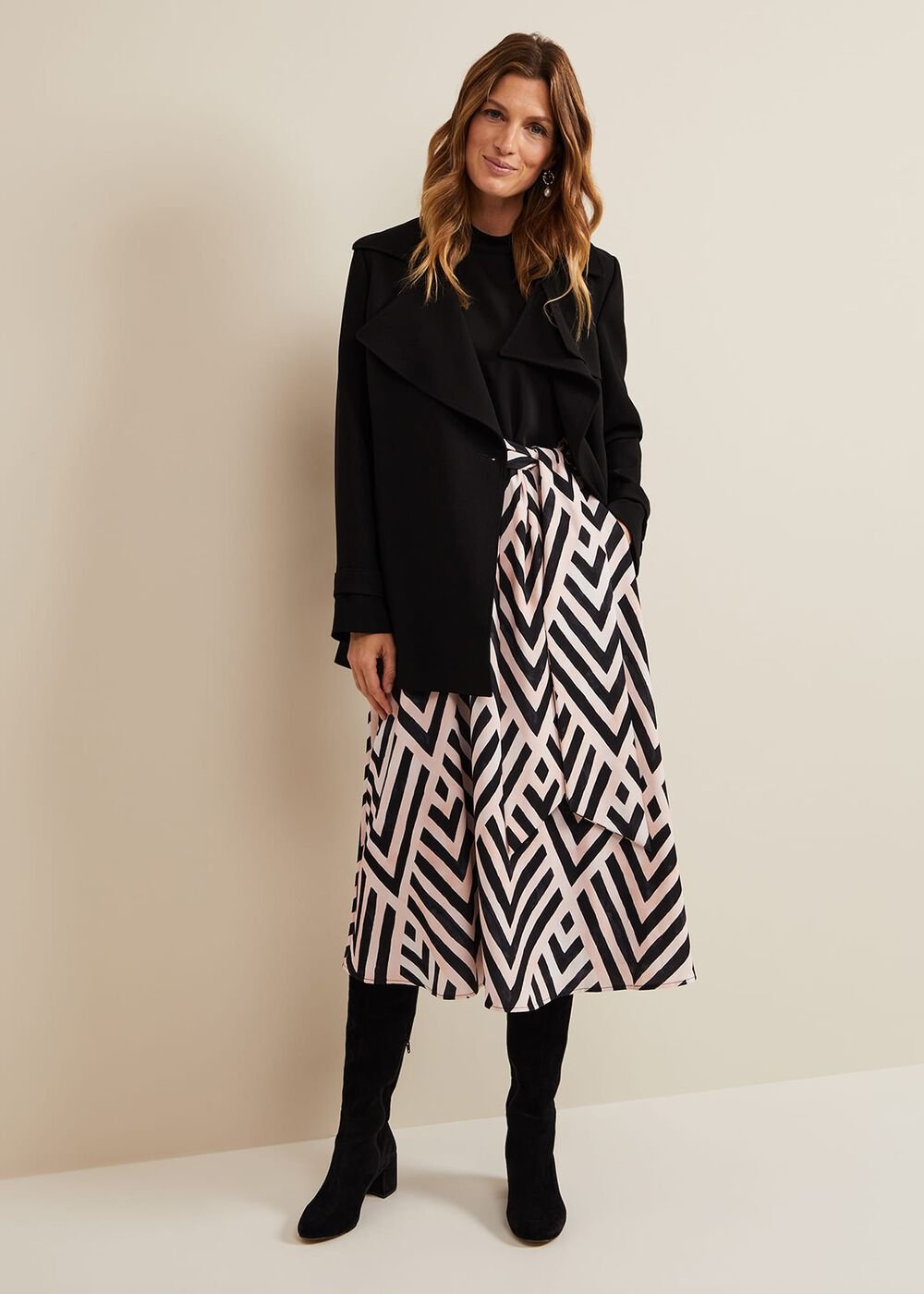 Alora Print Midi Dress - Multi-Coloured