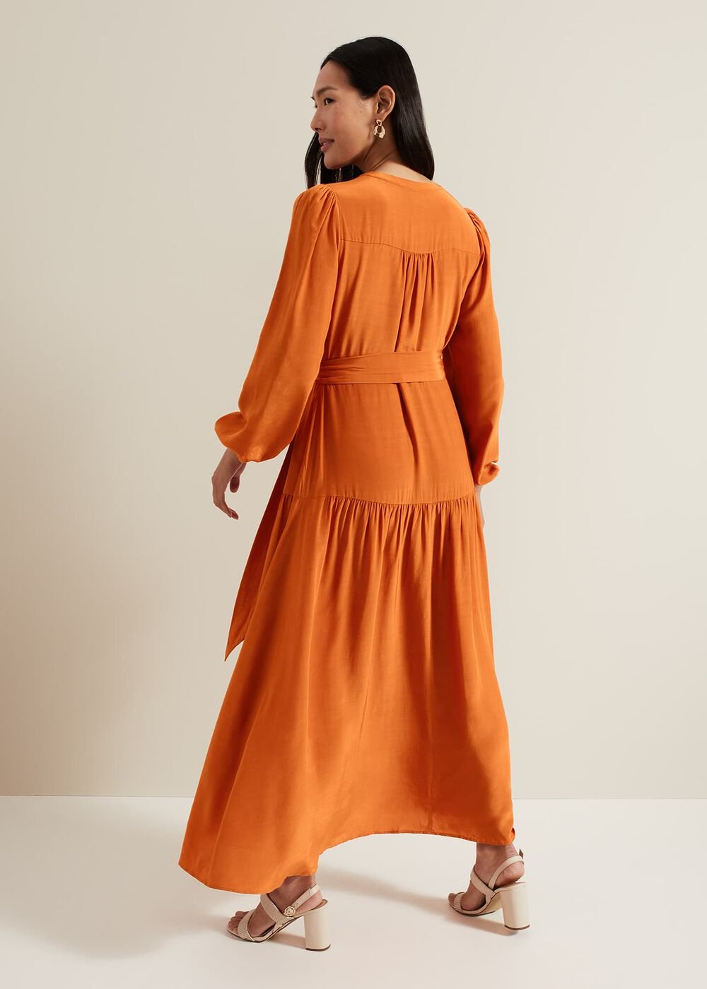 Tori Button Through Maxi Dress - Tan