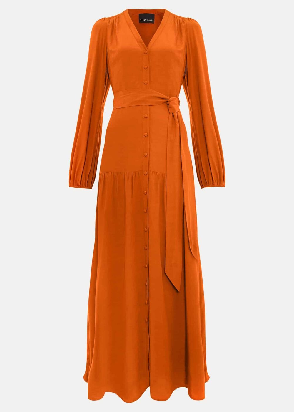 Tori Button Through Maxi Dress - Tan