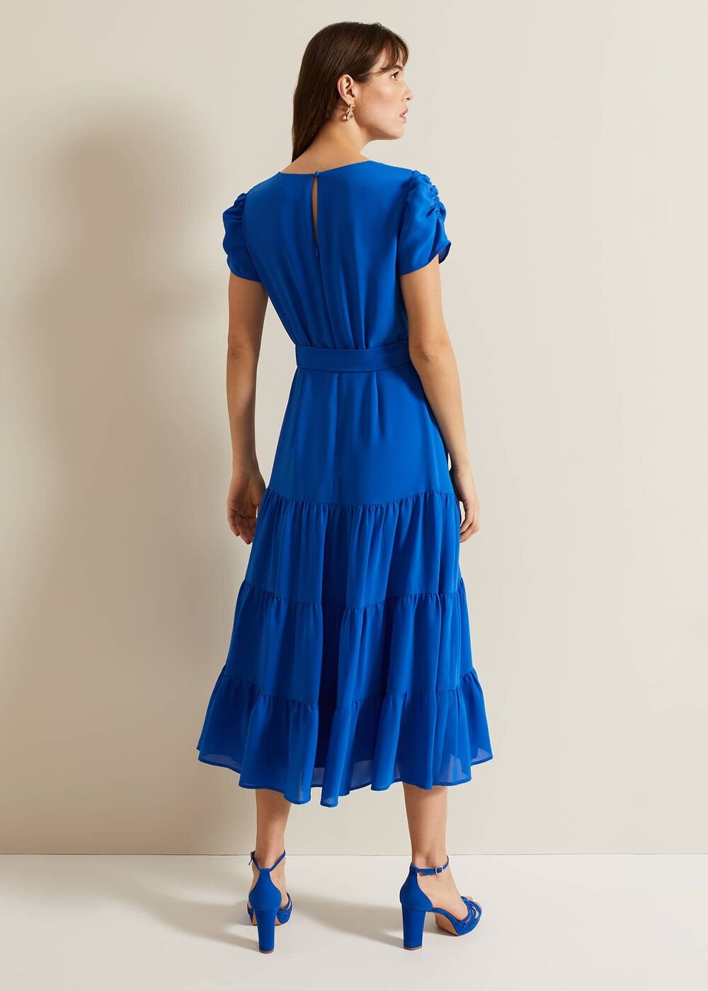 Lola Blue Tiered Dress - Blue