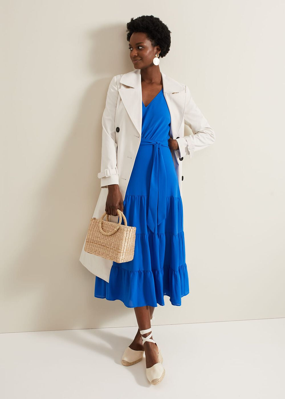 Lola Blue Tiered Dress - Blue