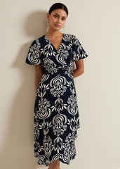Julissa Printed Dress - Multi-Coloured