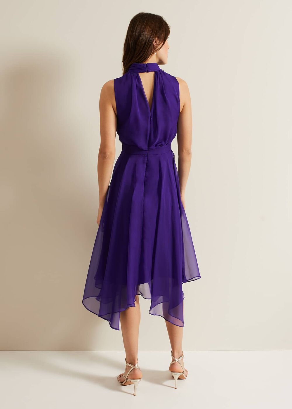 Lucinda Fit And Flare Dress - Purple