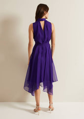 Lucinda Fit And Flare Dress - Purple