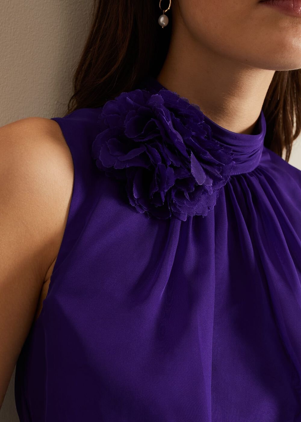 Lucinda Fit And Flare Dress - Purple