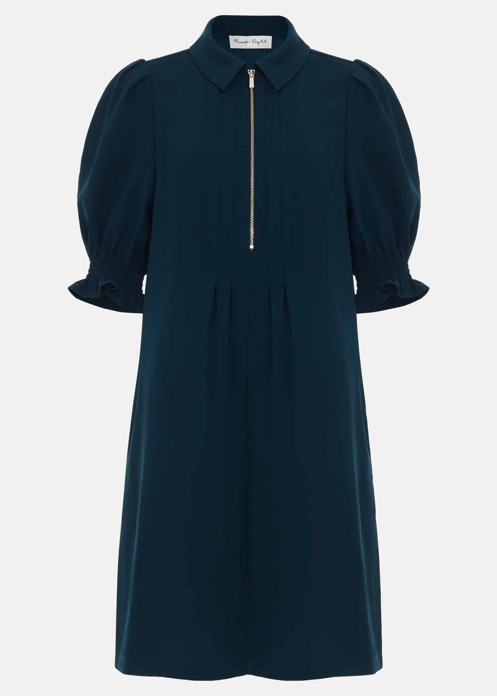Candice Zip Swing Dress - Teal