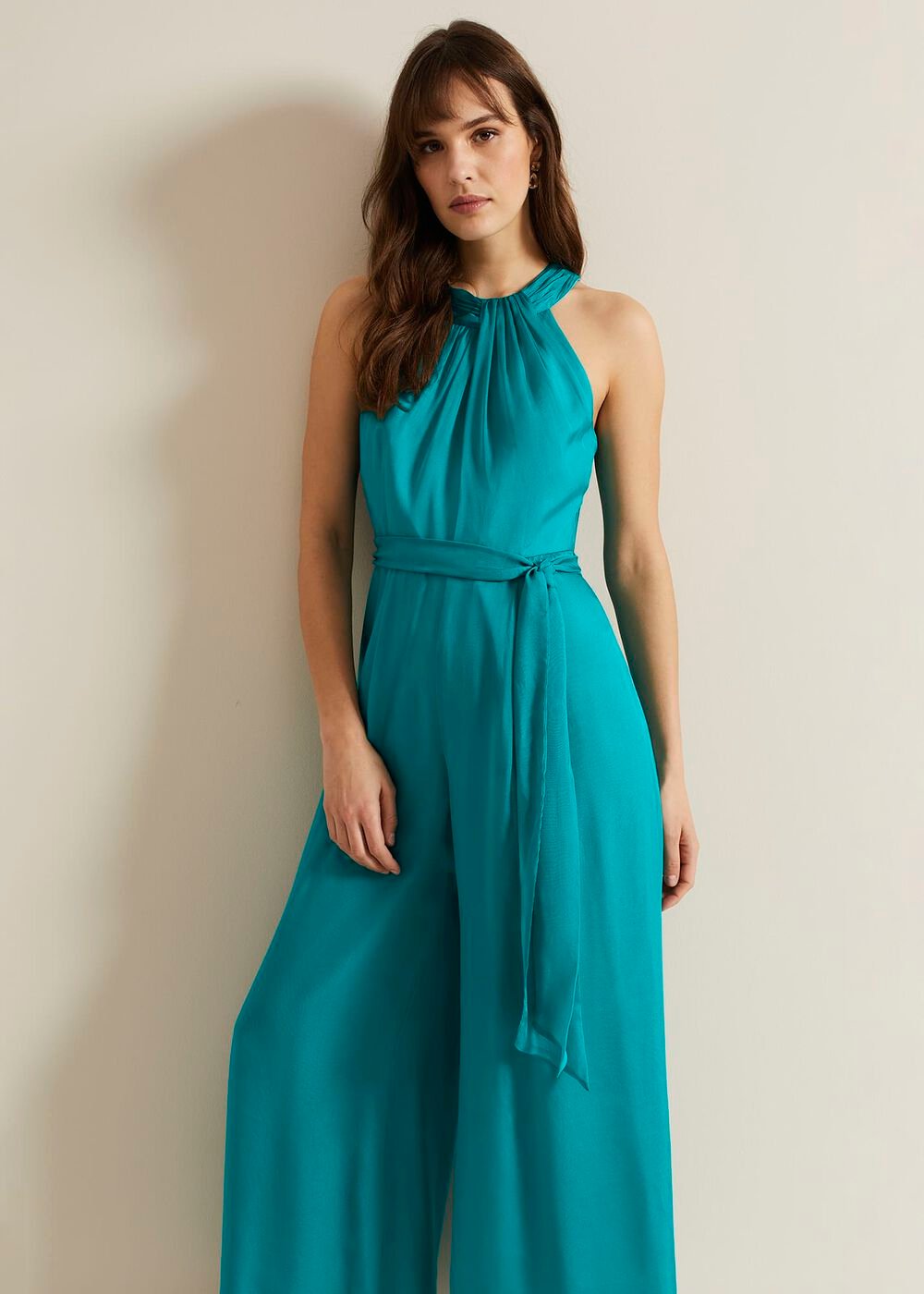 Susanna Silk Jumpsuit - Green